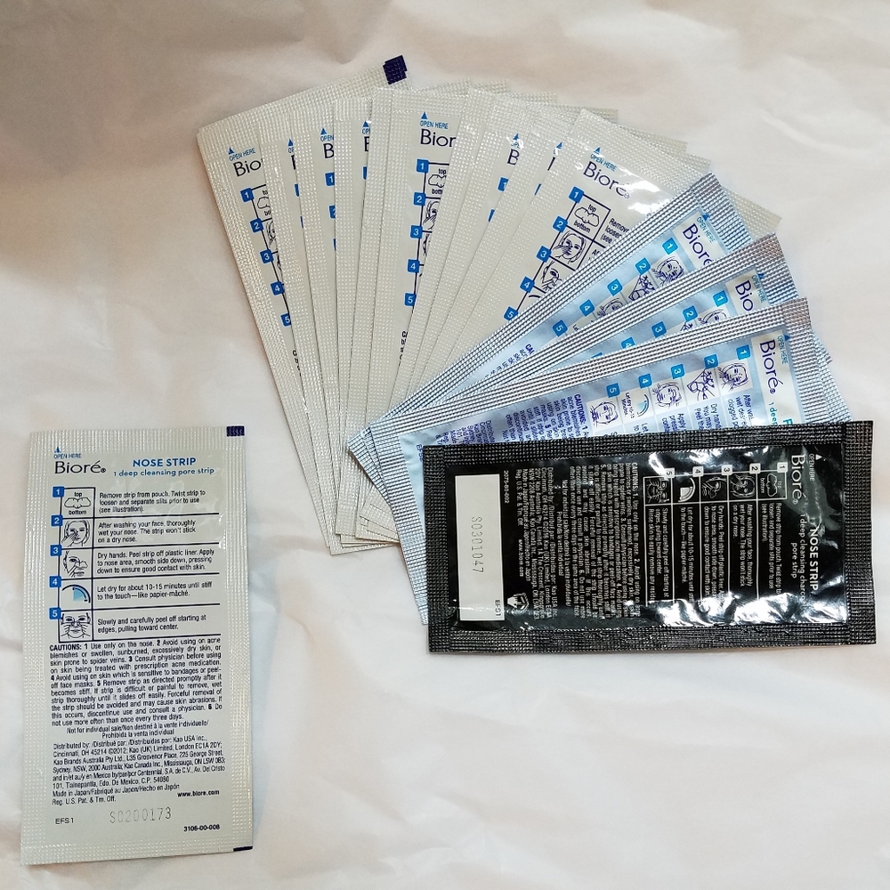 16 Biore Nose Strips.